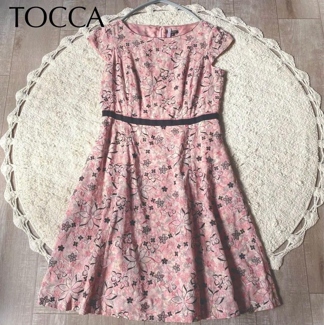TOCCA トッカ SPRING STARドレス 刺繍 ワンピース 花柄 ピンク - メルカリ
