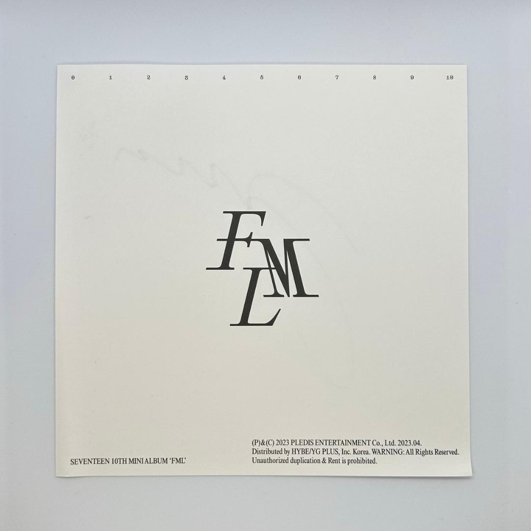 SEVENTEEN ジョシュア サイン アメリカ限定 アルバムFMLトレカセット