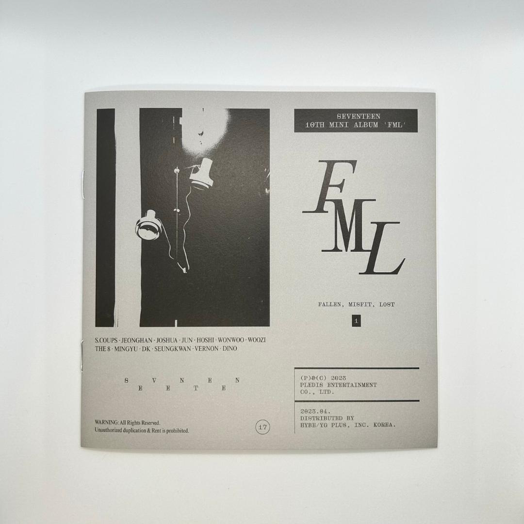 SEVENTEEN ジョシュア サイン アメリカ限定 アルバムFMLトレカセット