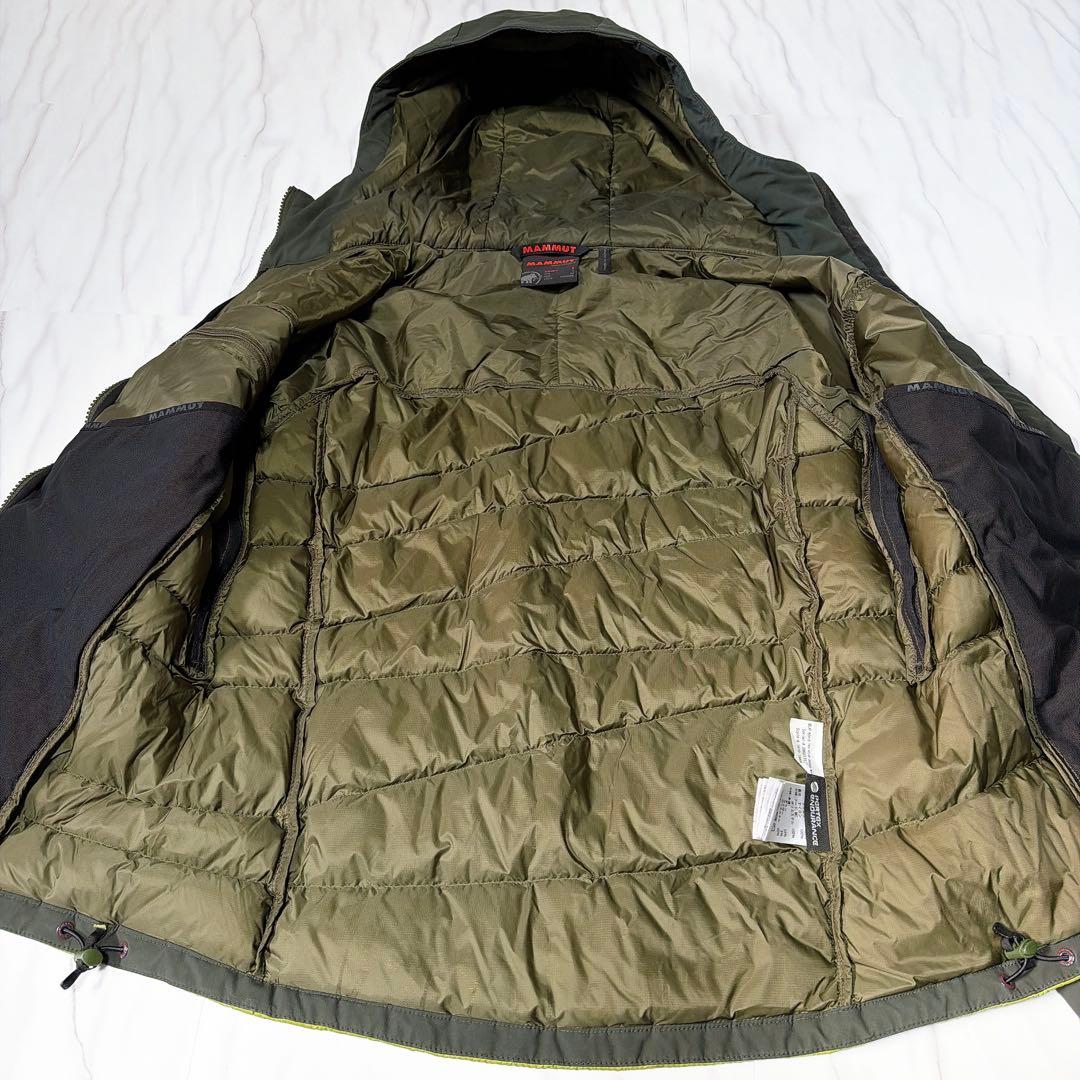 マムート ビレイハイブリッド インシュレーションジャケット グリーン