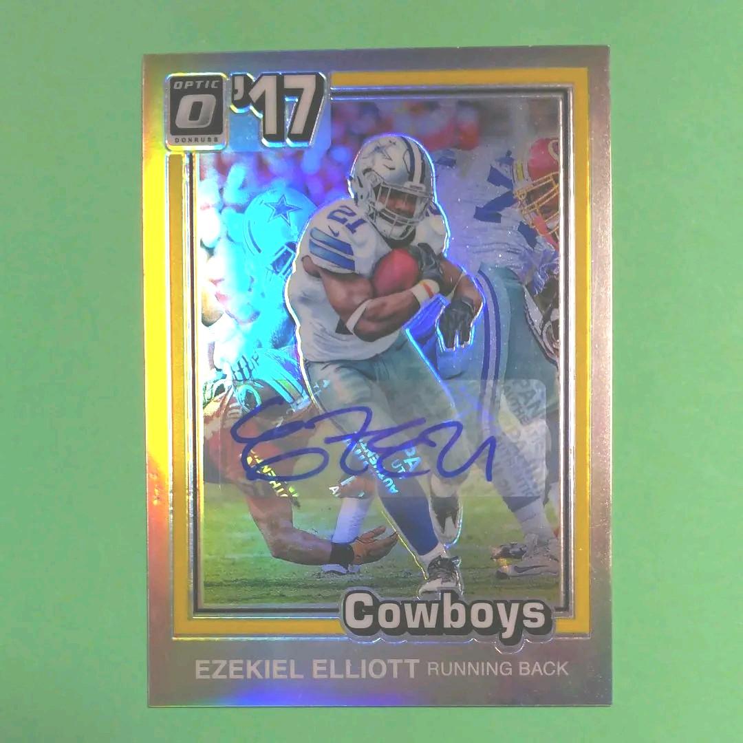 EZEKIEL ELLIOTT　エゼキエル エリオット　直筆サインカード　NFL NFL Ezekiel Elliott Signed Trading Cards, Collectible Ezekiel