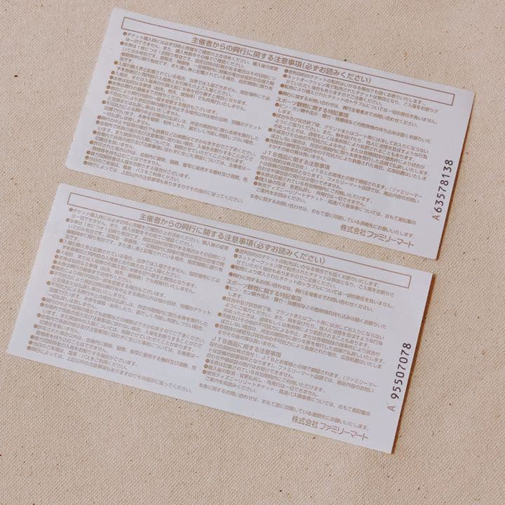 BTS 2015 WAKE UP ツアー 半券 2枚セット