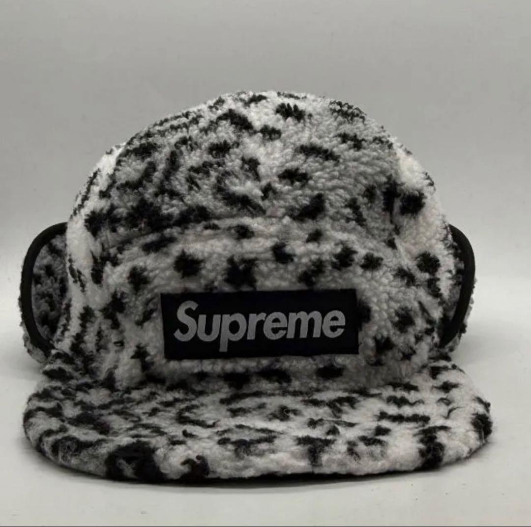 帽子 Supreme Leopard Polar Fleece Camp Cap Supreme Leopard Polar Fleece Earflap Camp Cap Gold