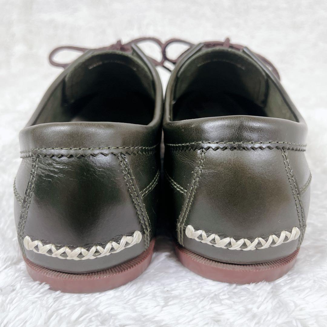 美品 REGALリーガル デッキシューズ レザー 脱着式 キルト 25.5cm