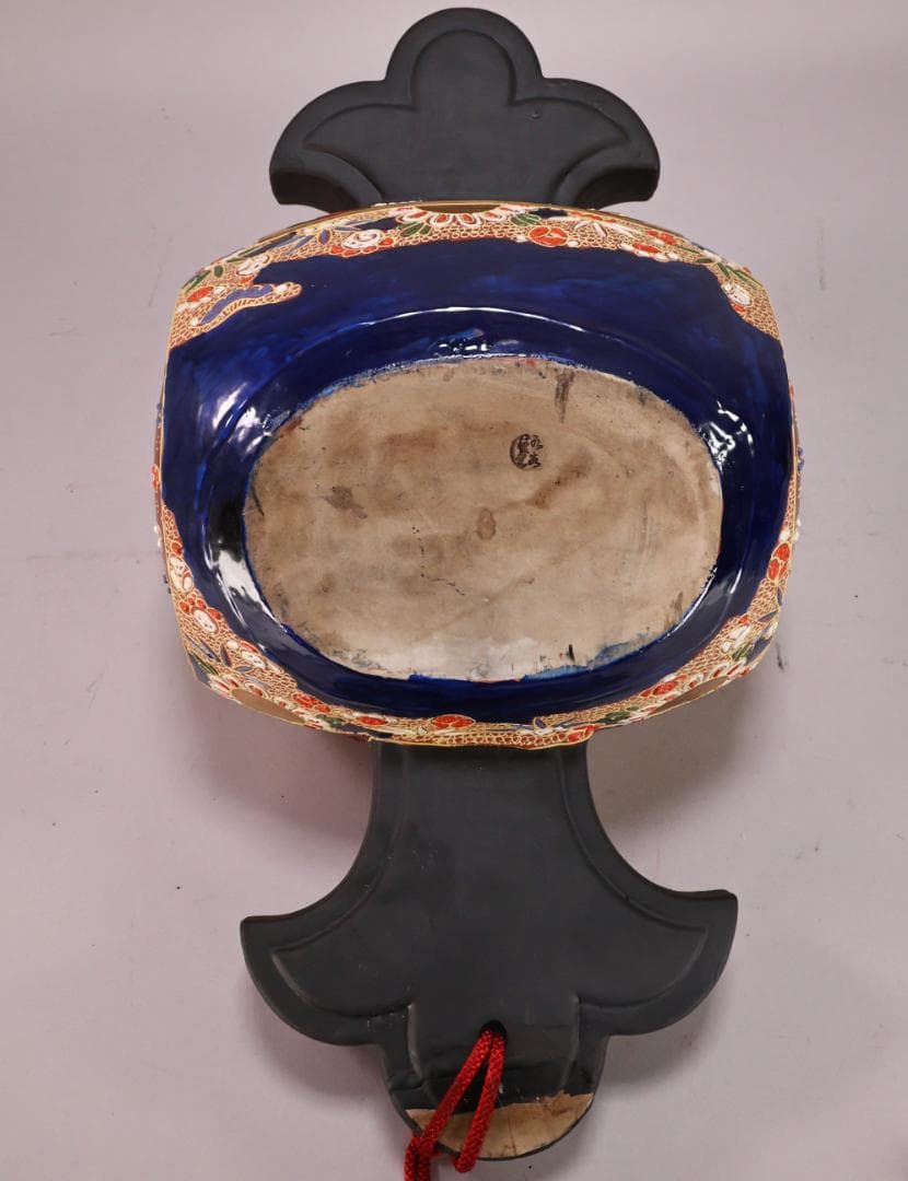 BK200 九谷焼 八幡窯 松鶴乃図 御小槌 金運 財運 開運 商売繁盛