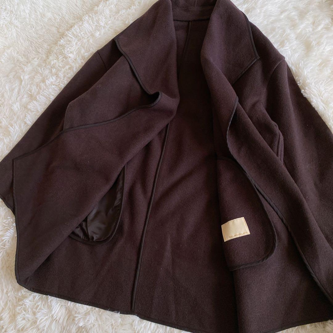 ガリャルダガランテ リバーハーフコート ブラウン ガウンコート