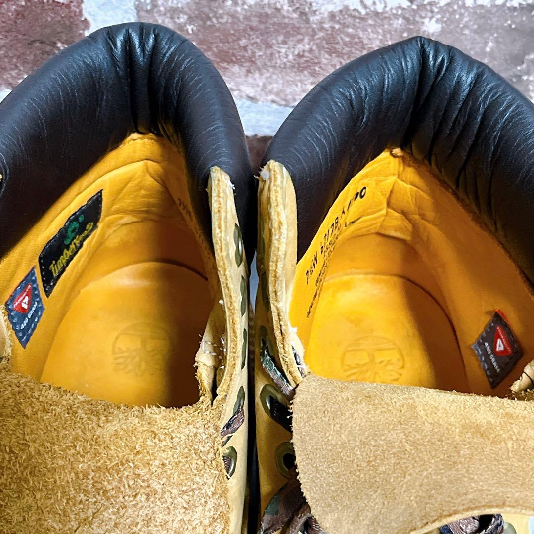 激レア【Timberland ティンバーランド】6インチ イエローブーツ 迷彩
