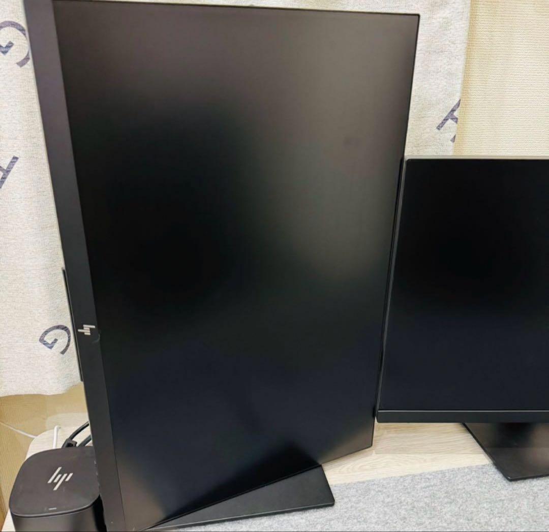 最終値下げ HP純正 24インチモニター3枚+ドッキングステーション