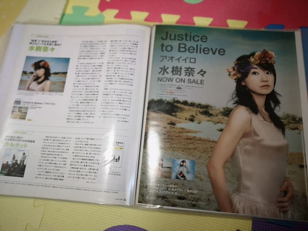 水樹奈々(1冊200円計算)65冊分105ページ切り抜きしファイリング済み