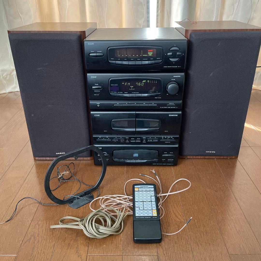 ONKYO ESSAY ミニコンポ CD トレイ開きません ジャンク - メルカリ