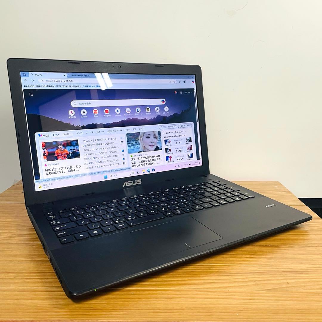 設定済すぐ使える ノートパソコンwindows11 オフィスSSDカメラDVD