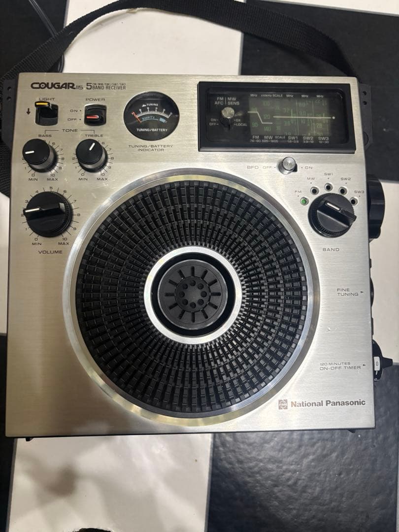 昭和レトロ National「クーガー115」'70年代5バンド Yahoo!オークション -「クーガ 115」の落札相場・落札価格