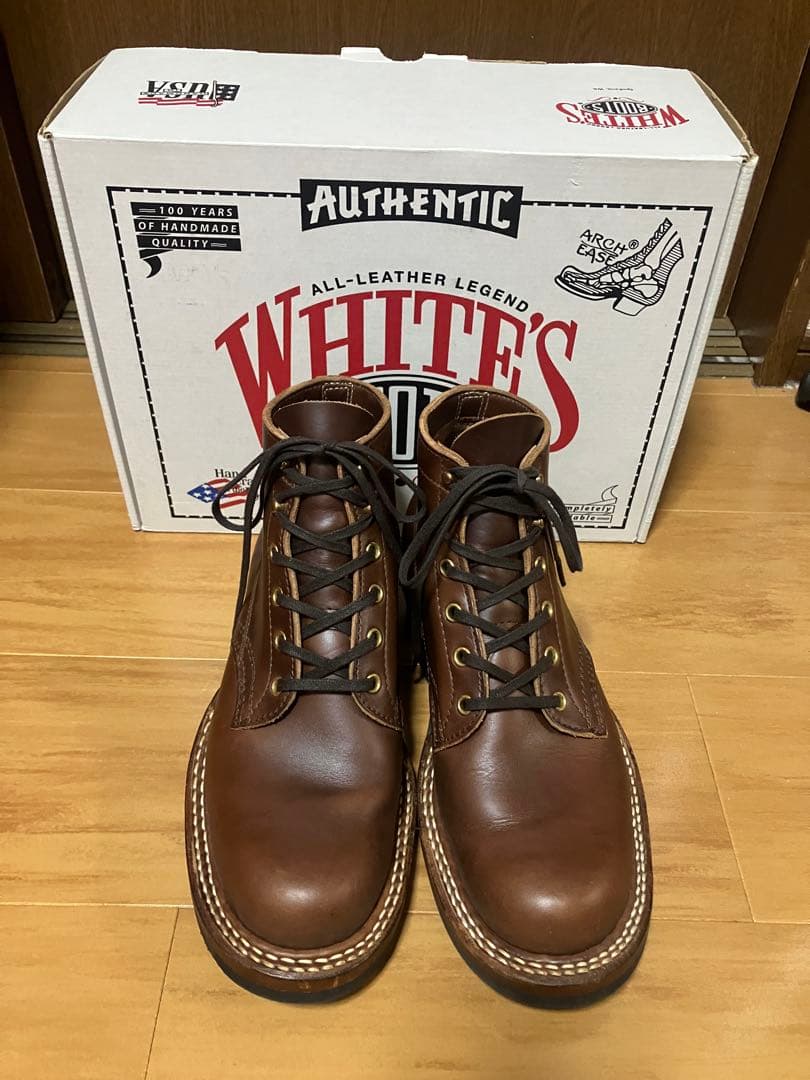 【7.5E】ホワイツ セミドレス ブーツ ブラウン クロムエクセル