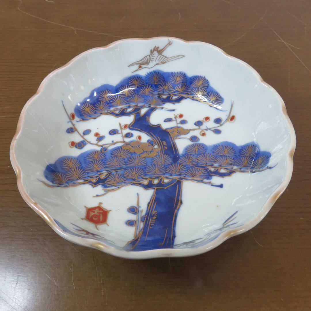 なます皿 5枚 金彩 松竹梅 色絵付 鶴亀 - メルカリ