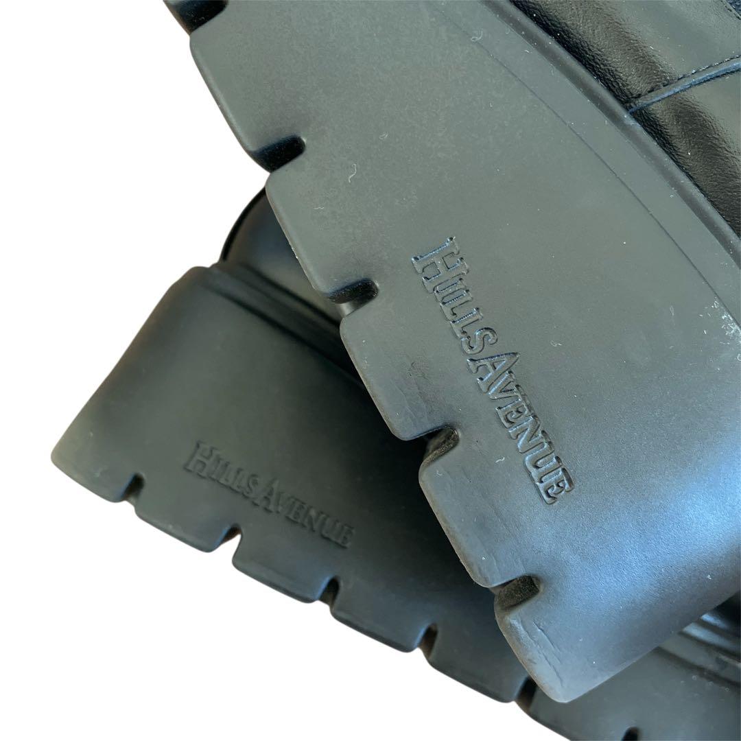 【美品】ヒルズアヴェニュー アーチー 23.5cm サイドゴアブーツ 厚底