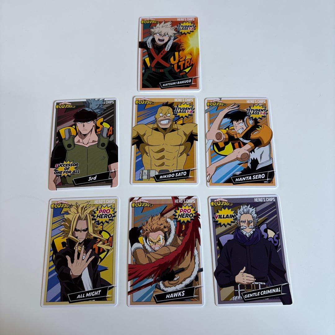 ヒロアカ ヒーローズチップス3 7枚セット - メルカリ