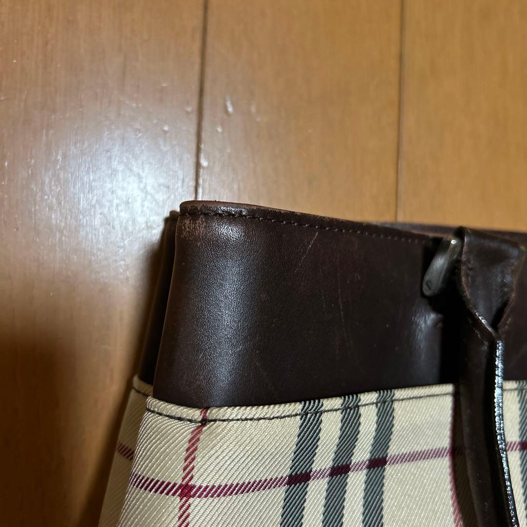 Burberry チェック柄 ハンドバッグ - メルカリ
