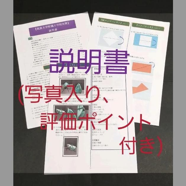 筑波 制作対策(平面 / 立体:22作品)】※制作動画QRコード付 小学校受験