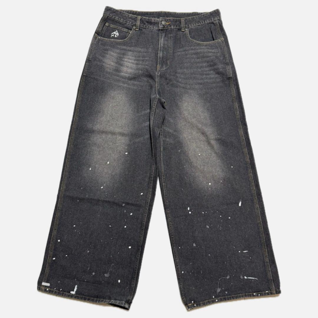 完売品】ANTIMID PAINT BAGGY DENIM