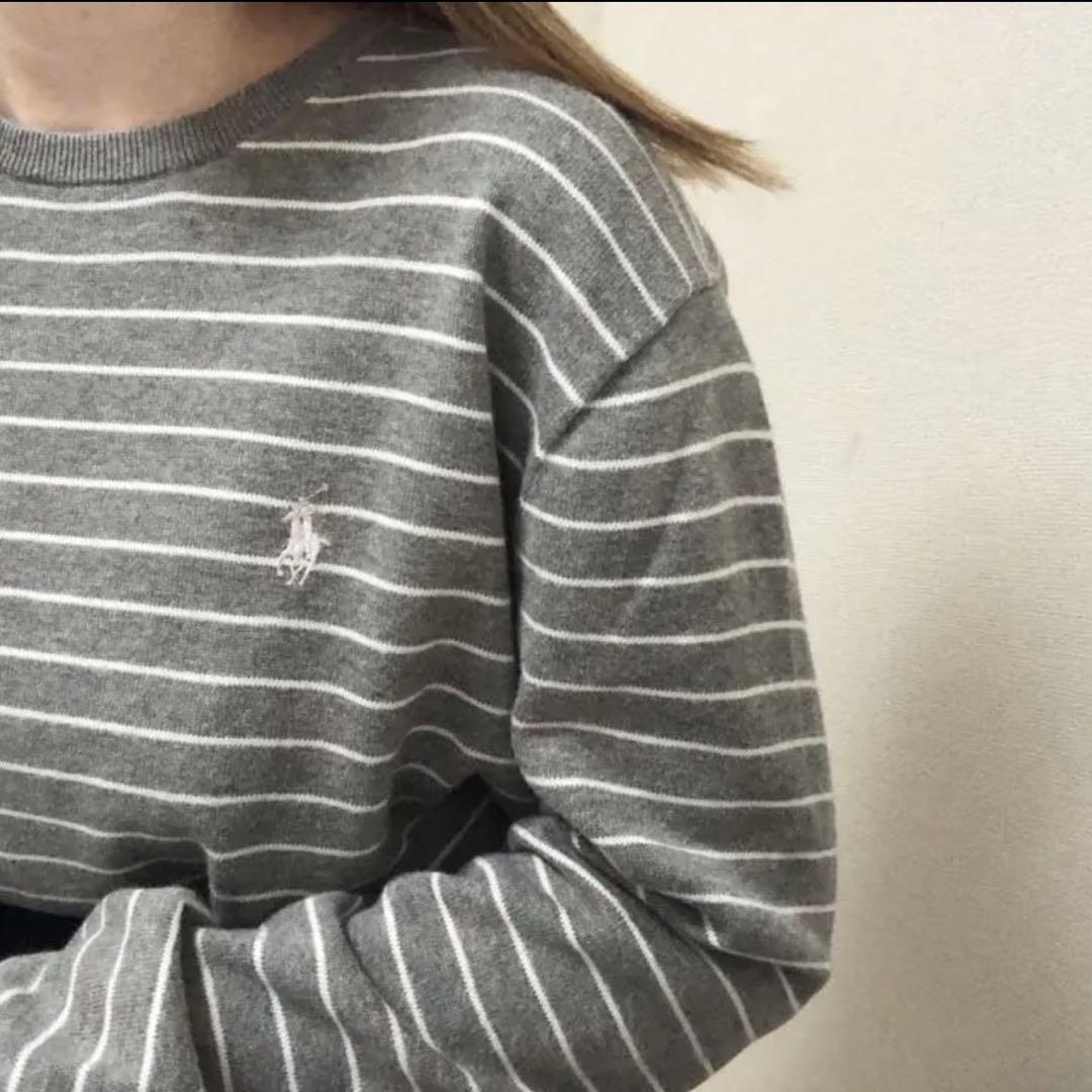 極美品】ポロ POLO ラルフローレン ボーダー ニット - メルカリ