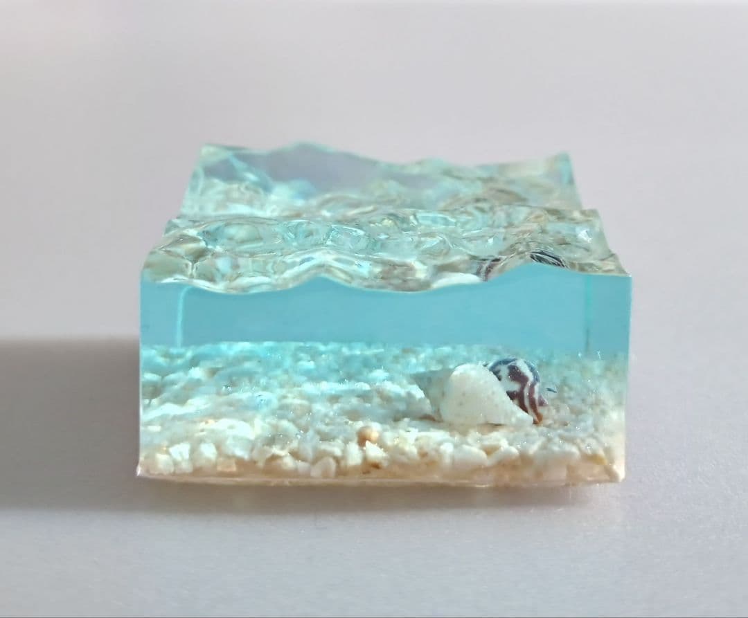 海のかけら No.3072 】エポキシレジン オーシャンアート レジンアート