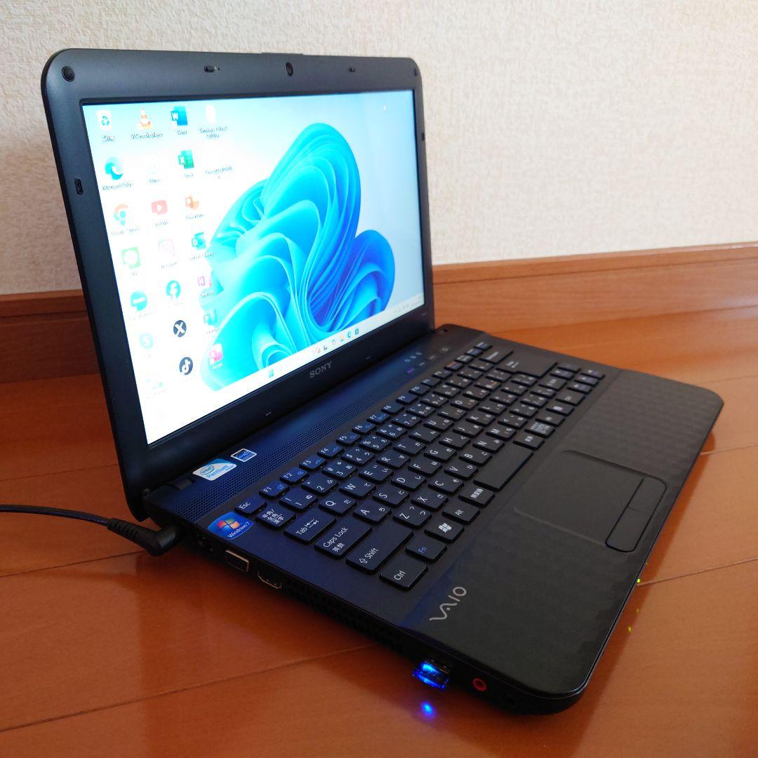 SONY VAIO❤シックなブラック❤初心者でも安心！初期設定済みノートPC