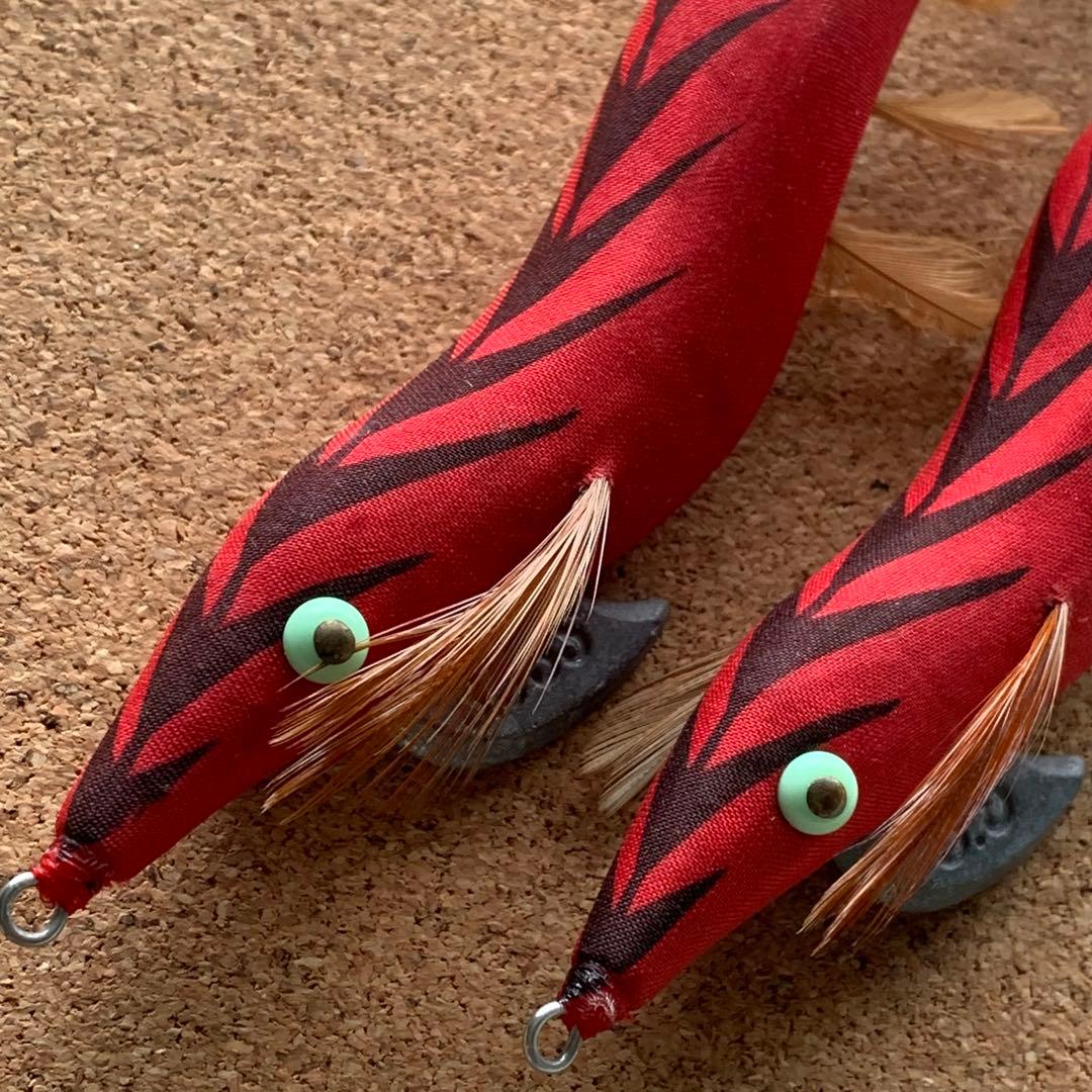 廃盤 希少 餌木猿 3.5号 クレナイ ノーマル シャロー2本セット