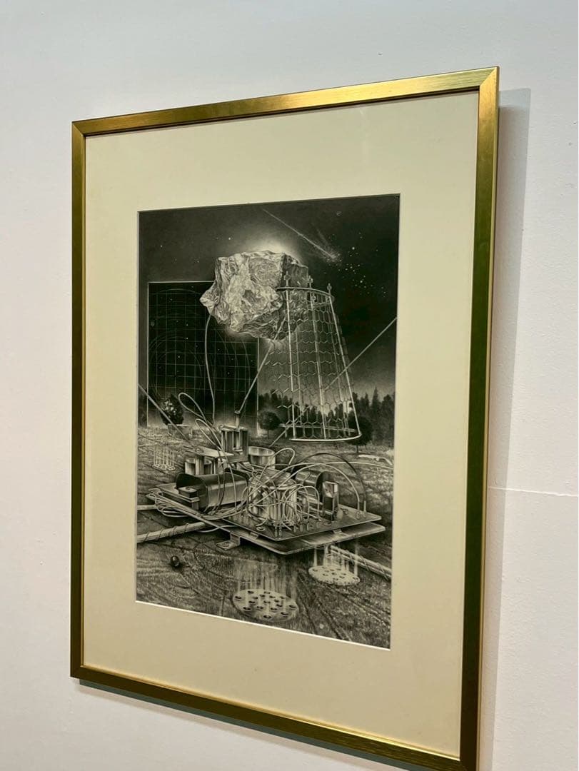 《無題》建石修志 鉛筆画 額装作品