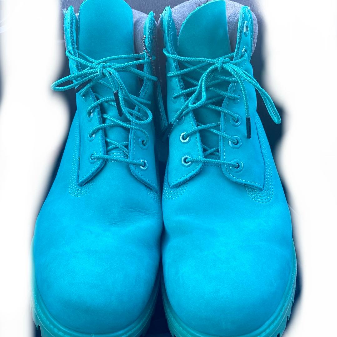 レア】Timberland ブルーグリーン29cm メンズ 大きいサイズ - メルカリ