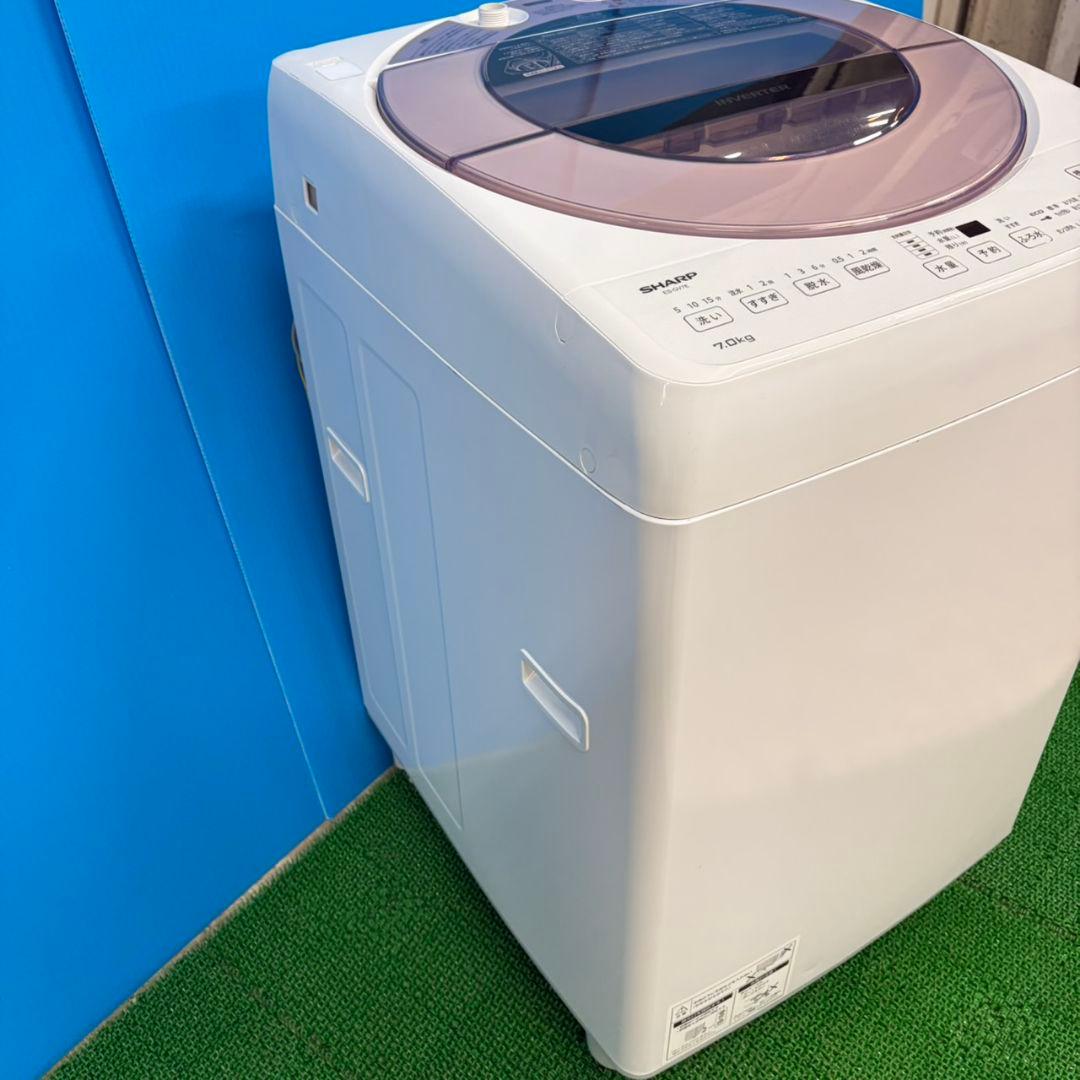 616 ピンク色 SHARP 洗濯機 7キロ 小型 一人暮らし インバーター