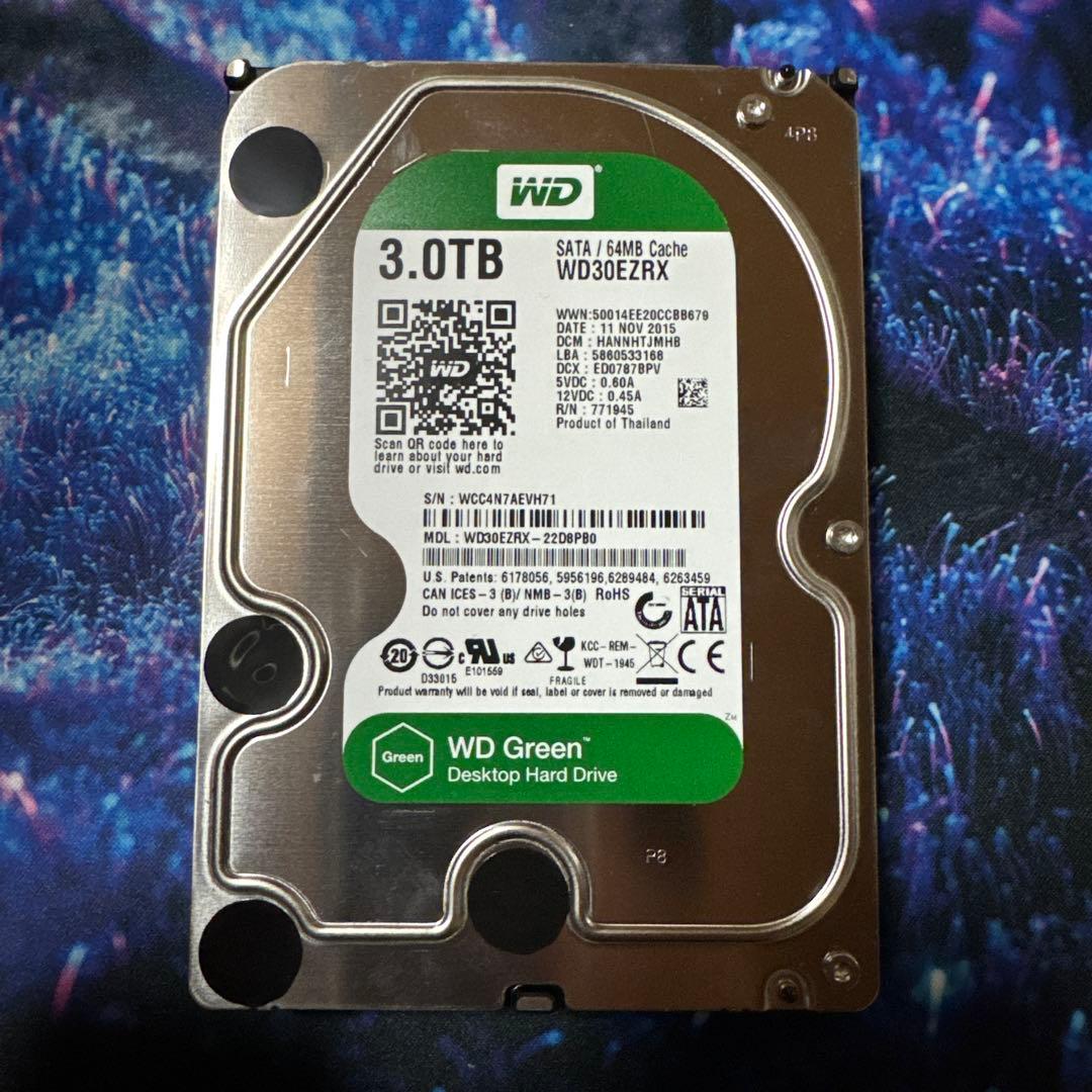 ジャンク WD Green 3.0TB HDD WD30EZRX 3.5インチ - メルカリ