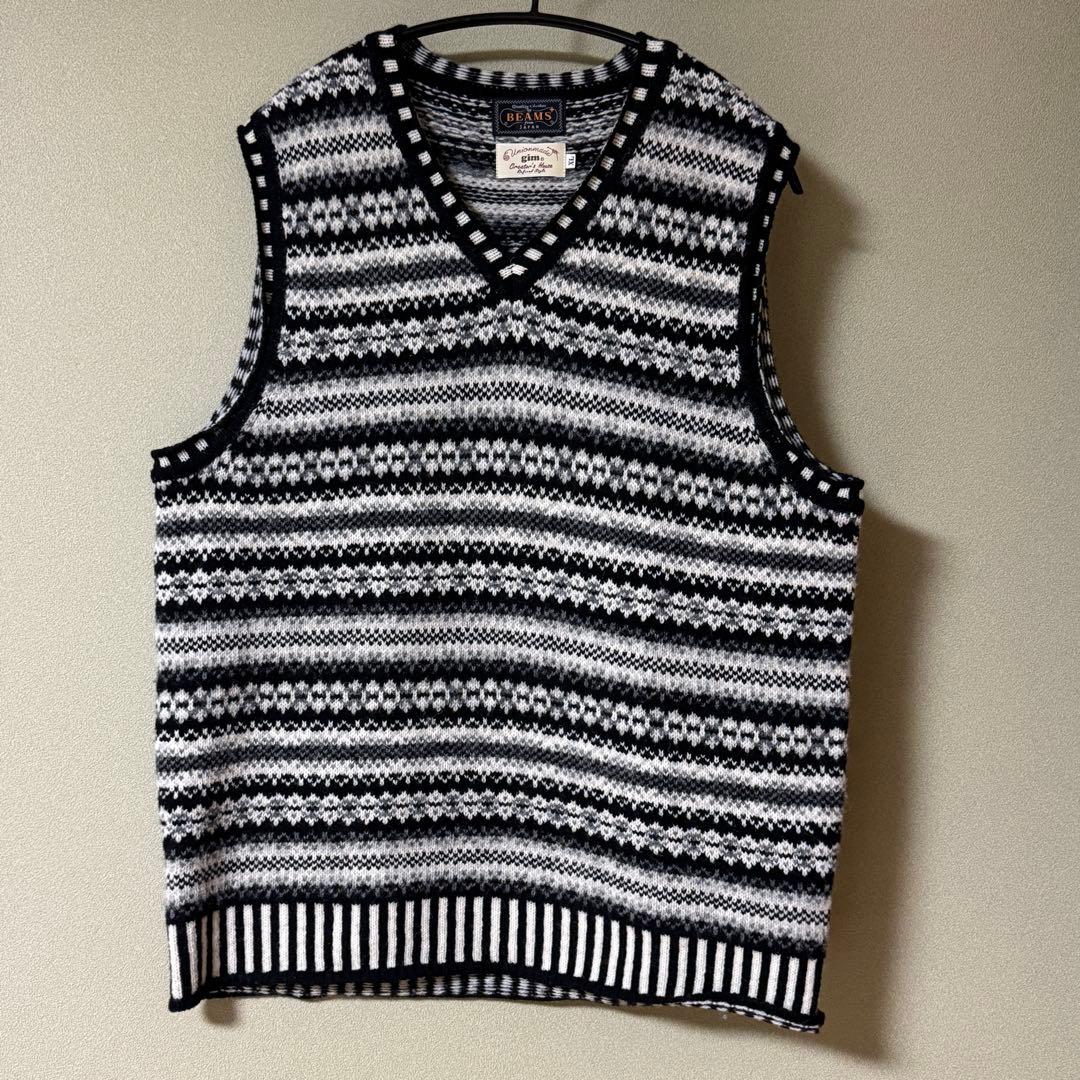 GIM BEAMS PLUS / 別注 フェアアイル ニットベスト【同日発送】 - メルカリ