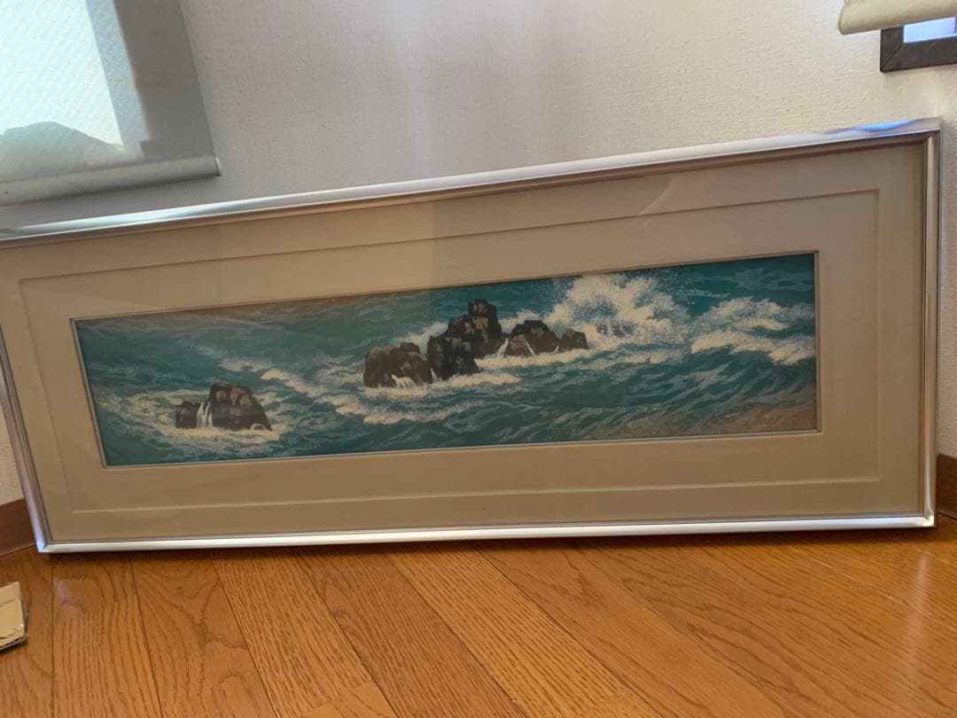 東山魁夷　『満ち来る潮』　岩絵の具方式複製工芸画 kakejiku_yg-8208