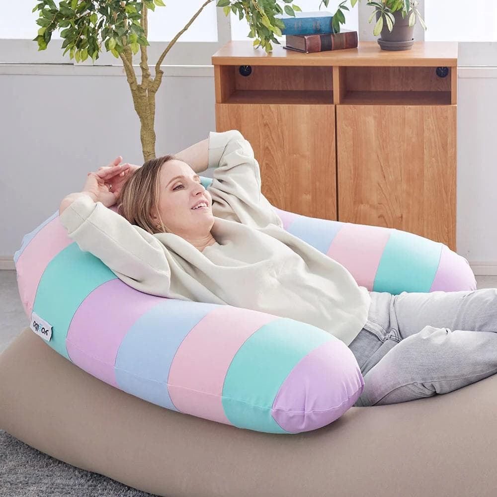 北九州直接取引OK 未使用品 ヨギボー サポート レインボー パステル 公式】Yogibo Support Rainbow Premium（ヨギボー サポート レインボー