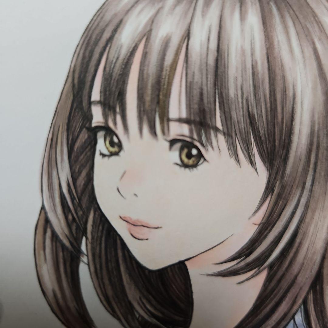 I\"sアイズ 葦月伊織 カラーイラスト 直筆サイン色紙