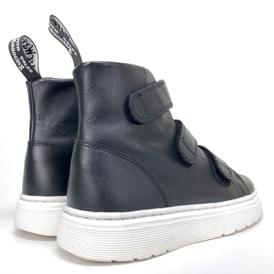 美品 ドクターマーチン TALIB STRAP ベルクロハイカットスニーカー 黒