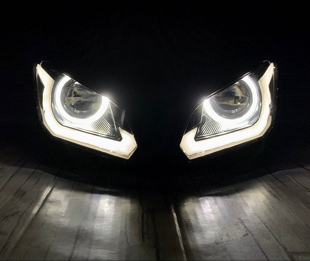 NINJA250 EX250L ZX-6RカスタムLEDヘッドライト ニンジャ - メルカリ