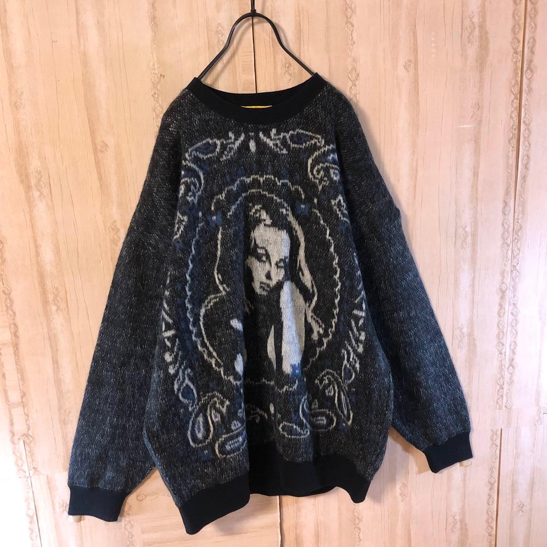 ヒステリックグラマー ニット セーター ビックヒスガールズロゴ 両面