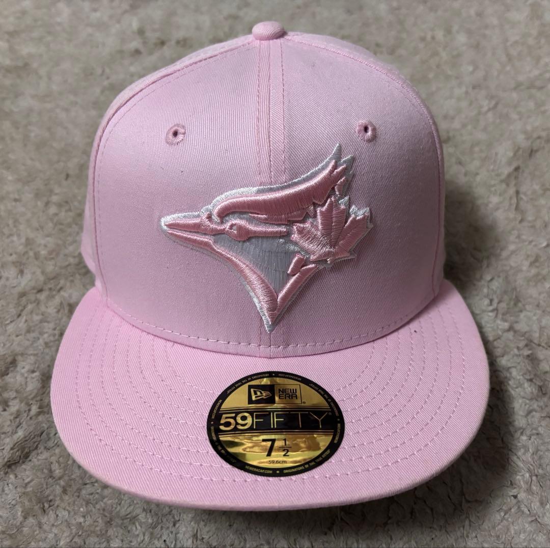 【限定デザイン品】New Era トロント　ブルージェイズ　キャップ　ピンク Exclusive NEW ERA 59fifty Toronto Blue Jays トロント・ブルー