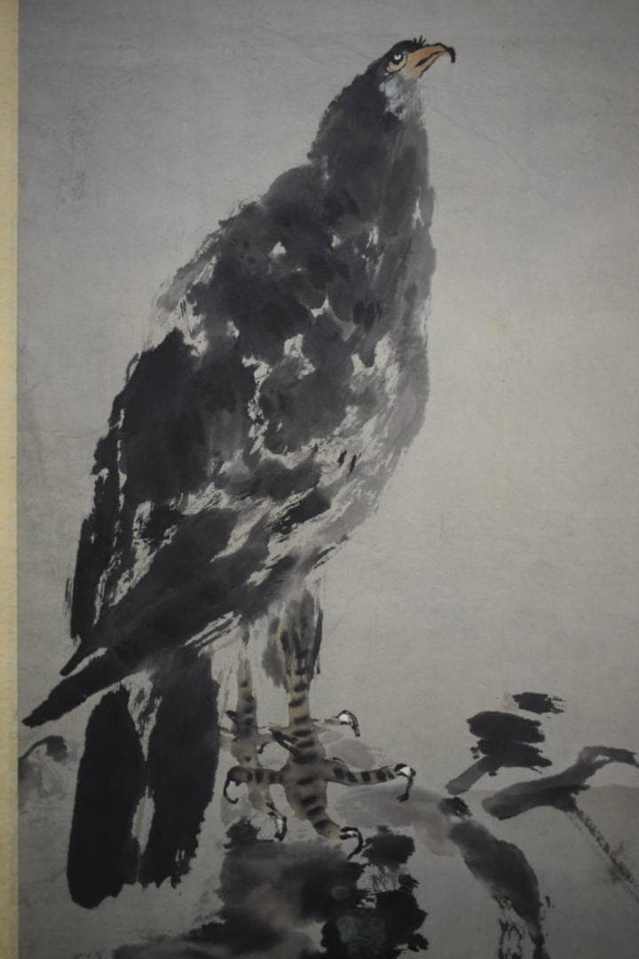 複製/斎白石/斉白石/鷹画賛/工芸/布袋屋掛軸HJ-633 - メルカリ