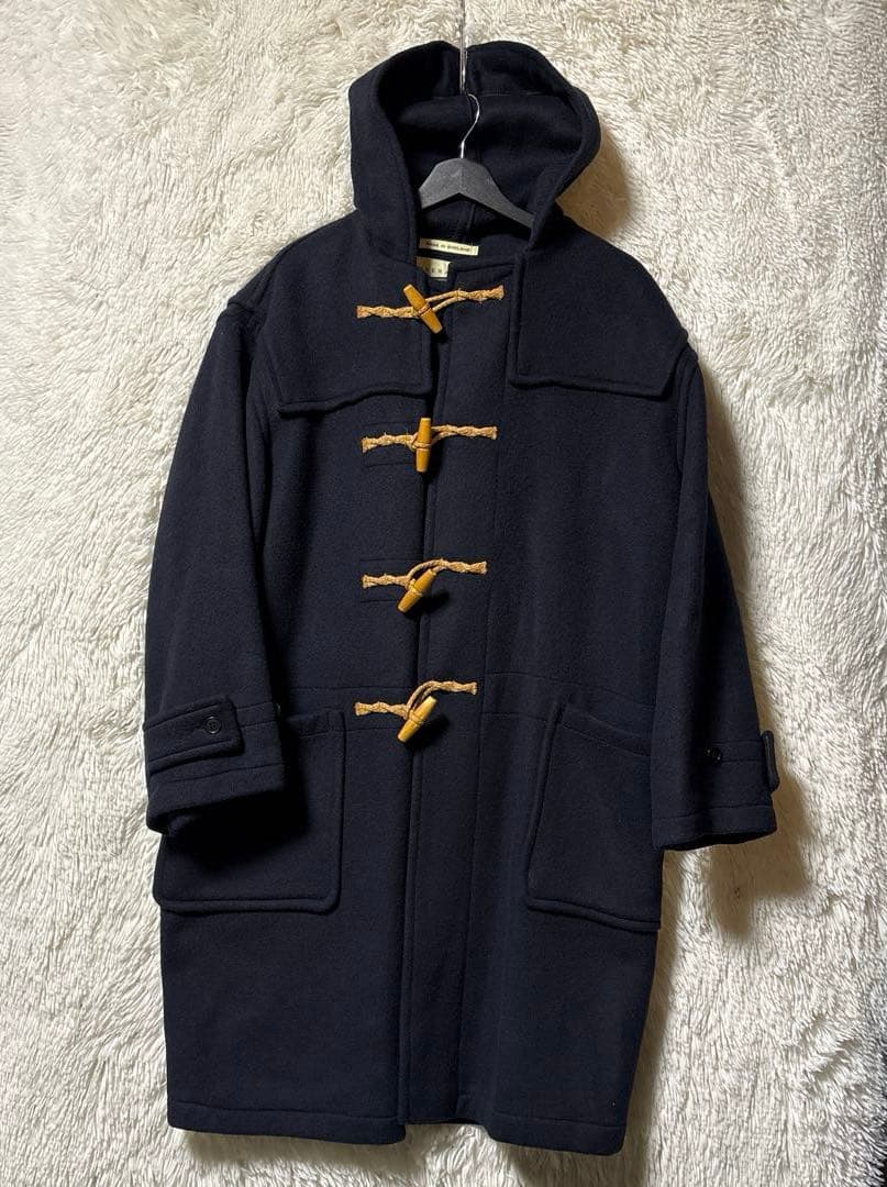 グローバーオール✨　ダッフルコート　白タグ　ネイビー　ウール　XL グローバーオール 90s ヴィンテージ 白タグ ダッフルコート ロング