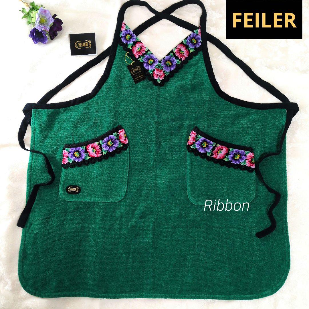 廃盤✨新品タグ付✨FEILERフェイラー 花柄刺繍 アネモネエプロン 廃盤✨新品タグ付✨FEILERフェイラー 花柄刺繍 アネモネエプロン