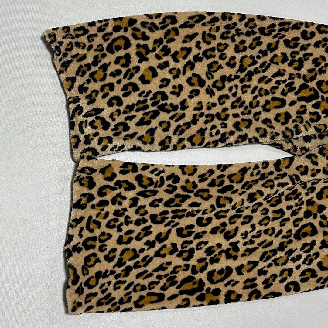 90s フリース レオパード イージーパンツ ワイドレッグ フェアリー