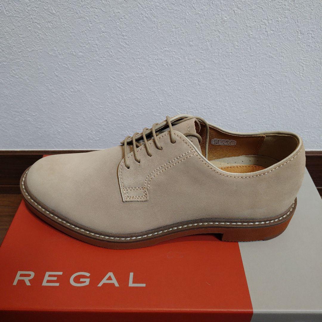 【値下中】未使用 REGAL ベージュ スエード ドレスシューズ 25.5cm
