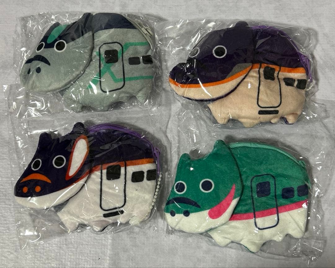 新幹線赤べこ コインケース はやぶさ つばさ E8系 ALFA-X 4点 新品