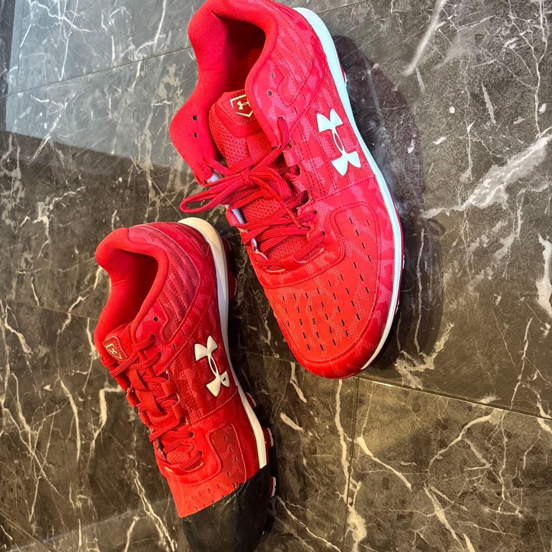 Under Armour スパイクシューズ 28.5cm レッド