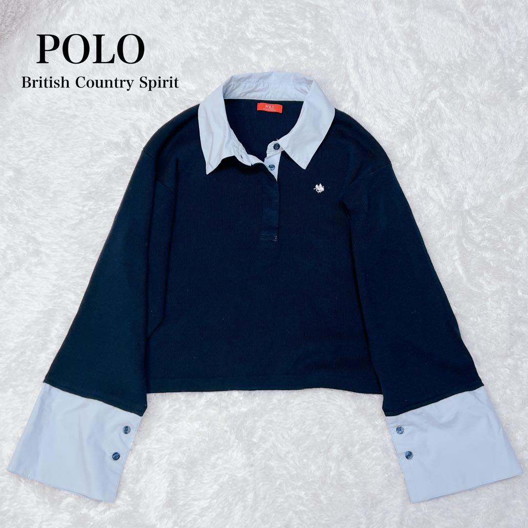 極美品】POLO BCSコラボ シャツカラーカフスニットプルオーバー - メルカリ