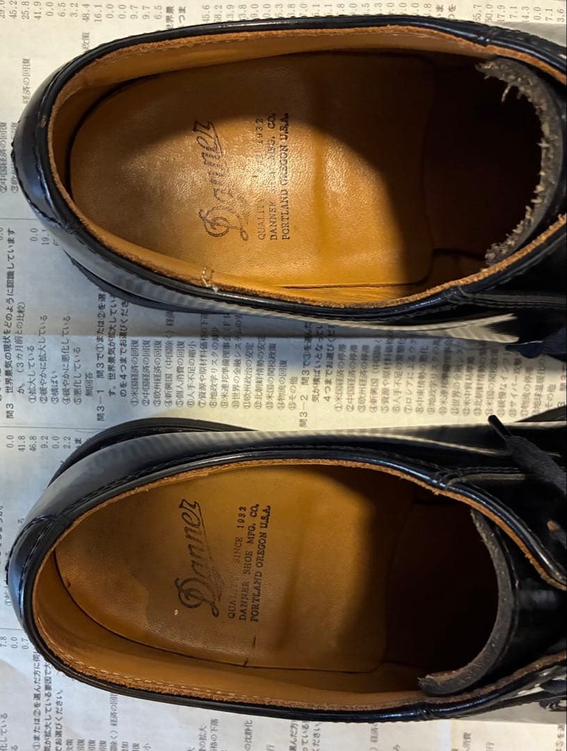 リ*ク様 ダナー ポストマンシューズ D-4300 BLACK 7H 25.5c