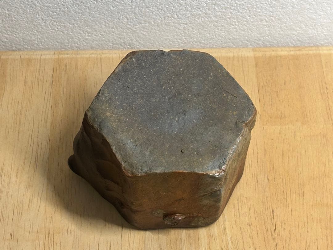 85. 備前焼 宝瓶 登り窯 梅 うめ 6角 手びねり 急須 - メルカリ