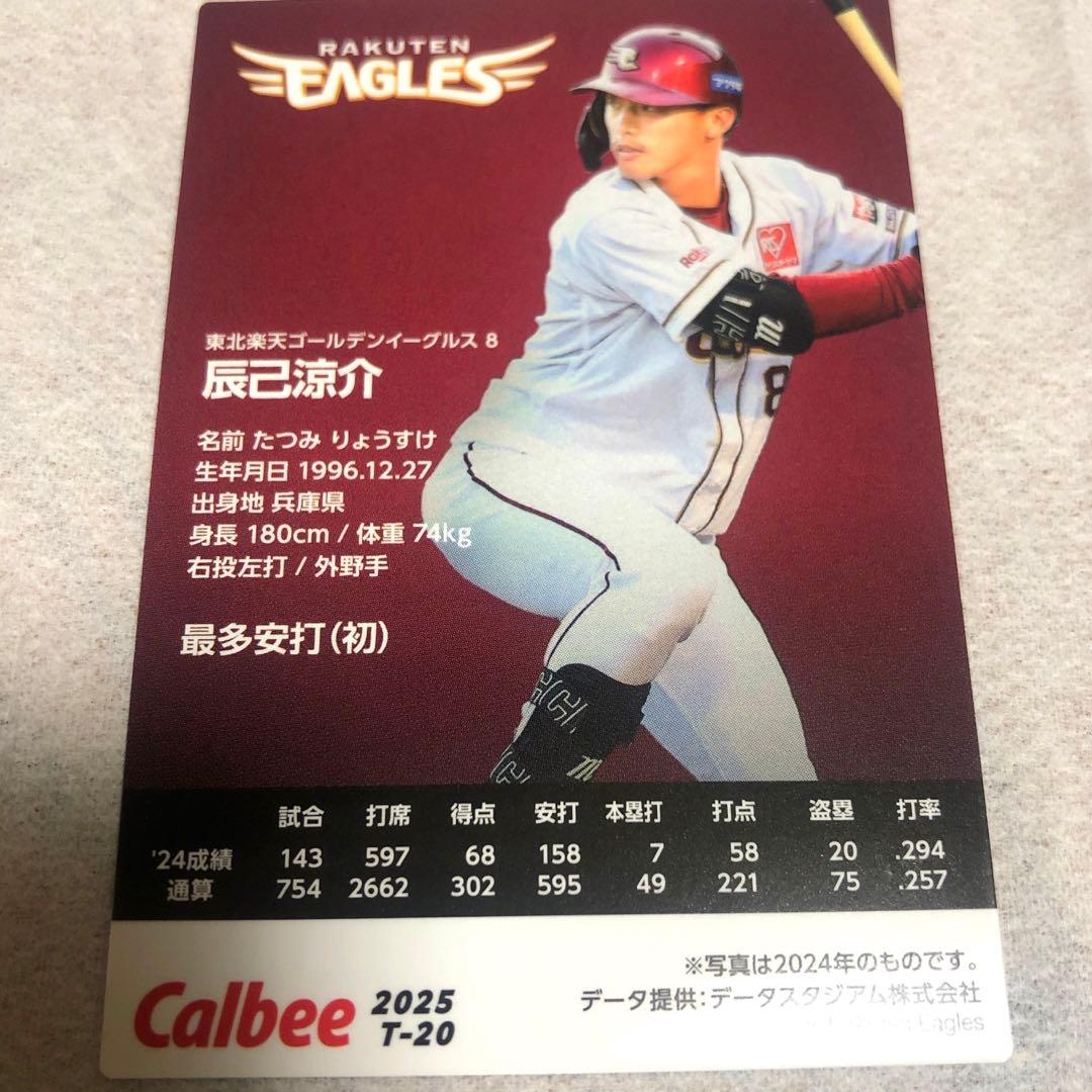 プロ野球チップス 辰巳 涼介 サインカード - メルカリ